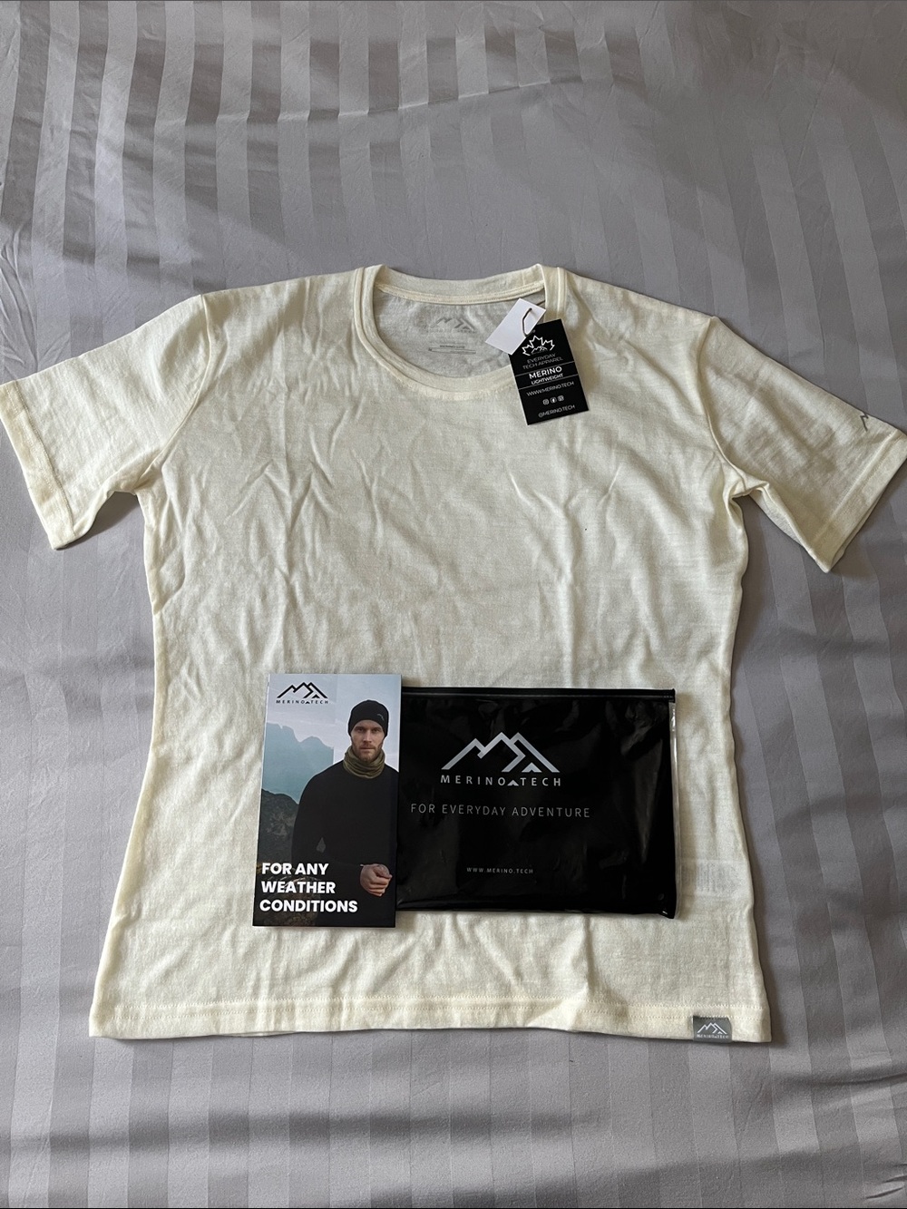 Merino Tech Women’s Cream Short Sleeve Tee